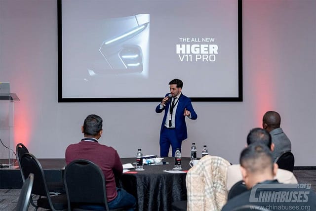 Higer Bus представляет флагманский автобус V11 PRO в Южной Африке