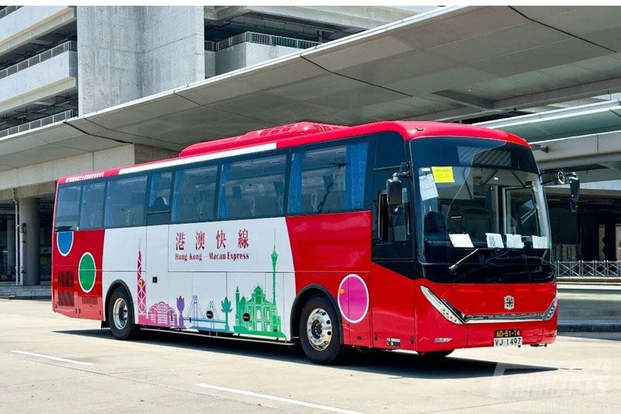 Автобусы Zhongtong H12 на новой энергии обеспечат запуск экспресса Гонконг-Макао